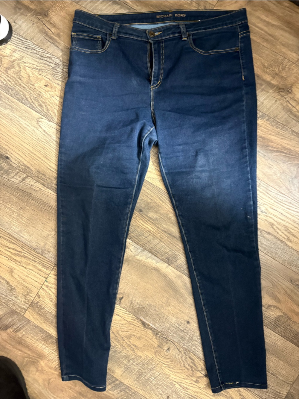 Michael Kors Women's Slim Straight Jeans in Dark Blue and Navy bundle - Picture 7 of 8